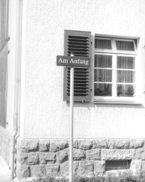 am anfang