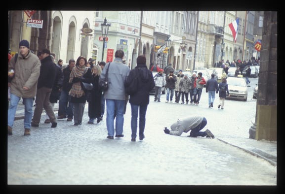 dia 22 bettler auf karlsbrucke 1